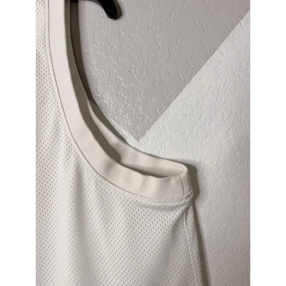 Jordan DNA Tank Top Mensy L White Mesh Sleeveless Jumpman Graphic Basketball USA